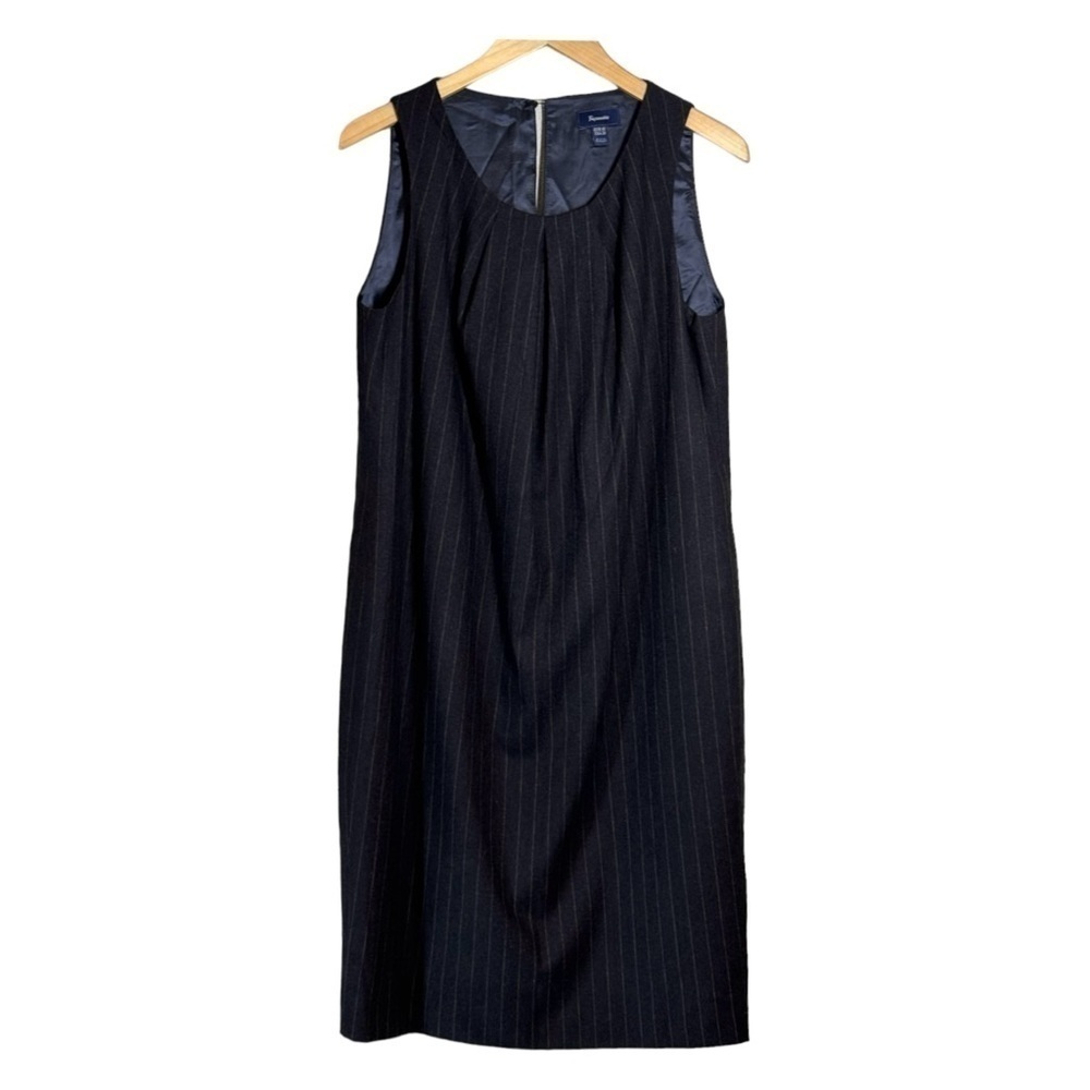 Faconnable Sleeveless Wool Shift Dress
